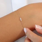 925 Silver Simple Diamond Bracelet - Image 2
