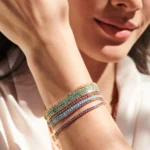 925 Silver Tourmaline Tennis Bracelet