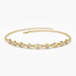 925 Silver Bezel Set Diamond Bracelet - Image 2