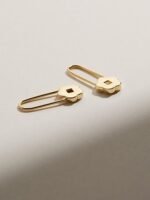 925 Silver Safety Pin Earrings - Image 8