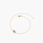 925 Silver Dainty Quad Diamond Bracelet - Image 5