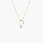 925 Silver Circle Necklace - Image 2