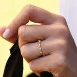 925 Silver Diamond Stacking Ring - Image 2