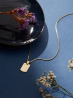 925 Silver Medium Tag Necklace - Image 2