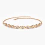 925 Silver Bezel Set Diamond Bracelet - Image 6