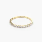 Swarish Round Cz Diamond Shared Prong Wedding Silver Ring - Image 2