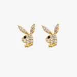 925 Silver Mini Pave Playboy Stud