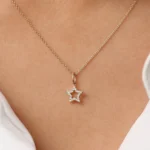 925 Silver Star Diamond Layering Necklace - Image 2