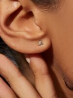 925 Silver Trio Diamond Stud Earrings - Image 2