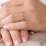 925 Silver Sapphire Art Deco Wedding Ring Band - Image 4