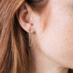 925 Silver Rainbow Chain Earrings