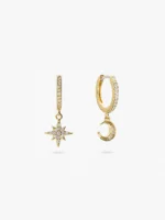 925 Silver Celestial Hoops - Image 5