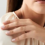 925 Silver Pyramid Diamond Eternity Ring - Image 3