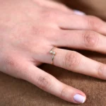 925 Silver Horizontal Baguette Diamond Ring - Image 4