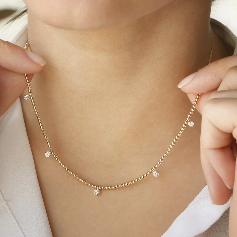 400548_18f09da76bba4e3da44eab69da90fcd7mv2.webp 925 Silver Round Cut Diamond Necklace - Image 1