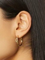 925 Silver Natasha Hoops