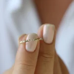 925 Silver Pyramid Diamond Eternity Ring - Image 2