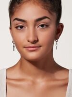 925 Silver Key Charm Earrings - Image 4