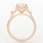 925 Silver 4.70Ct Oval Cut Diamond Engagement Ring - Image 7