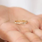 925 Silver Weaving Braid Eternity Diamond Ring - Image 4