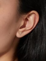 925 Silver Cross Earrings - Image 2
