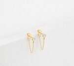 925 Silver Chain Earrings - Image 2