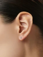 925 Silver Cassie Hoops - Image 3