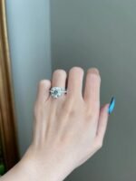 925 Silver 5Ct Round Cut Diamond Engagement Ring - Image 2
