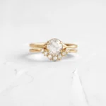925 Sterling Silver Three-Row Diamond Stack Ring - Image 2