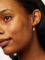 925 Silver Sun Hoop Earrings - Image 4