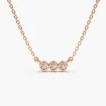 925 Silver Diamond Necklace - Image 3