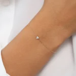 925 Silver Diamond Floating Bracelet - Image 5