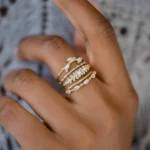 925 Silver Diamond By the Bushel Ring - Image 6