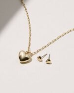 925 Silver Heart Pendant Set - Image 2