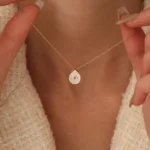 925 Silver Pear Shape Diamond Statement Necklace