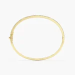 925 Silver Baguettes & Round Bangle  Bracelet - Image 5