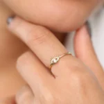 925 Silver Diamond Evil Eye Ring - Image 6