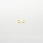 925 Silver Dainty Baguette Diamond Ring