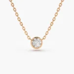 925 Silver Diamond Solitaire Necklace - Image 2