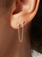 925 SilverBelle Diamond Earrings - Image 4
