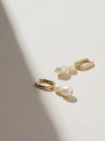 925 Silver Rox Double Pearl Earrings - Image 3