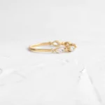 925 Sterling Silver Interwoven Band with Diamond - Image 4