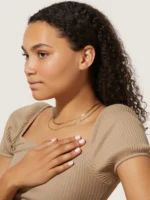925 Silver High Shine Bundle Necklace - Image 5
