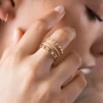 925 Sterling Silver Petite Many Moons Band - Image 3