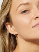 925 Silver Geometric Hoop Earrings - Image 3