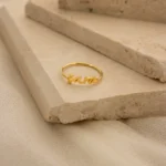 925 Silver Dainty Name Ring