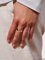 925 Sterling Silver Cigar Band Ring - Image 5