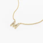 925 Silver Diamond Initial Necklace - Image 3