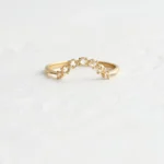 925 Sterling Silver Three-Row Diamond Stack Ring - Image 5