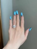 925 Silver 5Ct Round Cut Diamond Engagement Ring